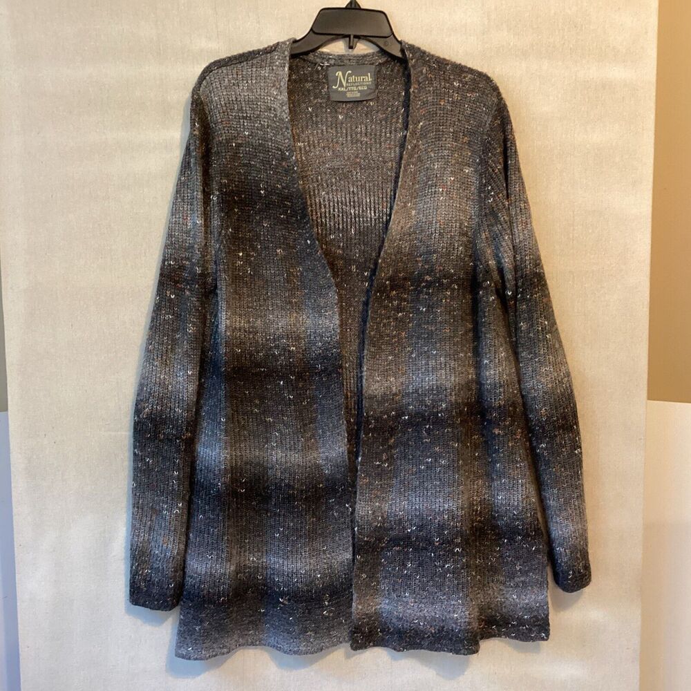 natural reflections cardigan XXL women’s gray sweater